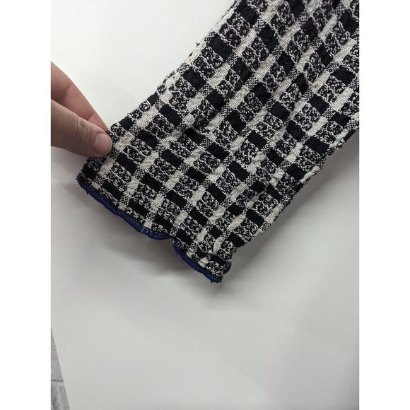 Steel Pony Women's Tweed Cardigan Jacket Open Front Fringes Pockets One Size - Picture 5 of 10